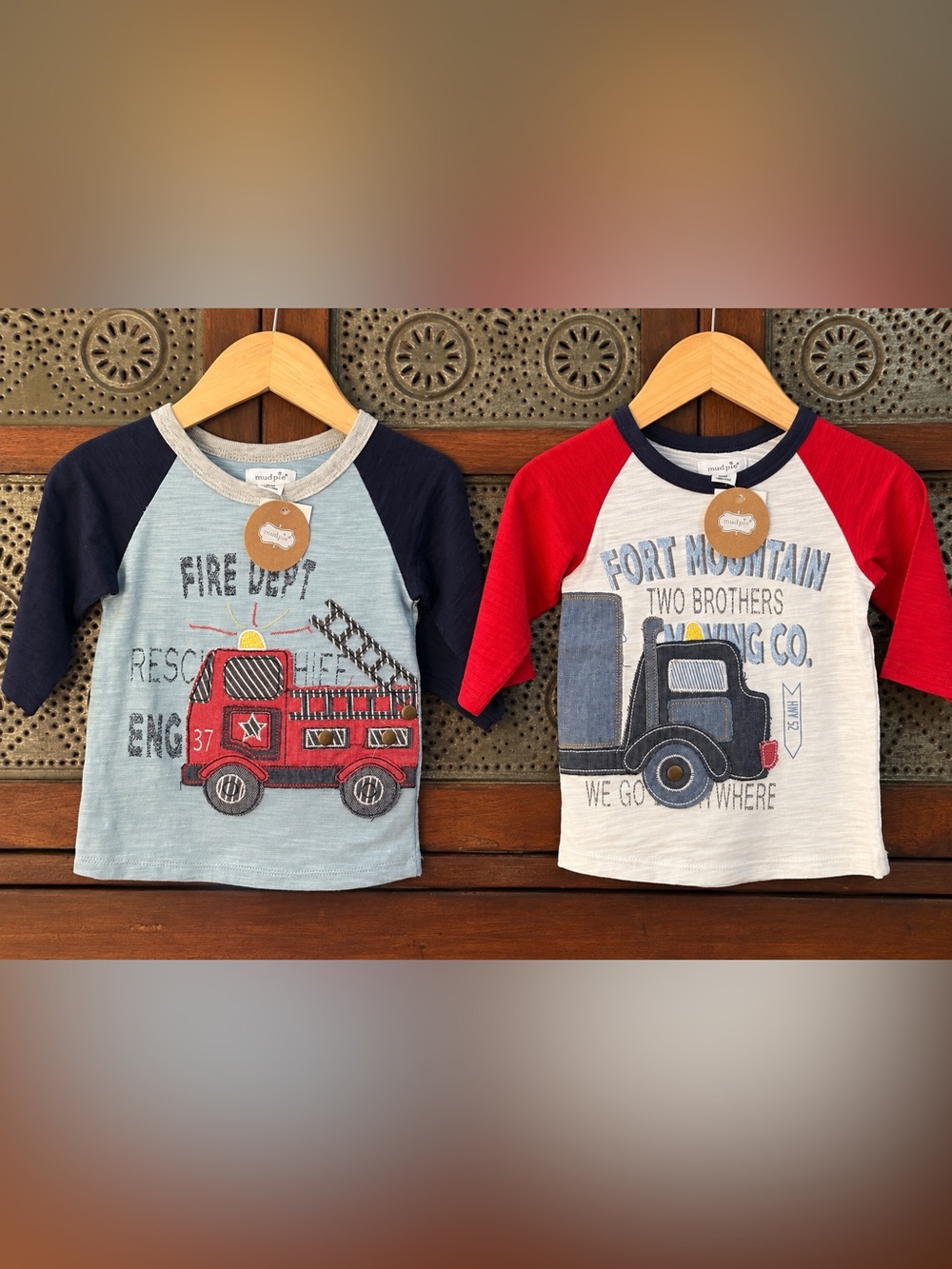 Boys 12-18 Months Mud Pie Shirts 12-18 Months New With Tags Boutique 3/4 Sleeves